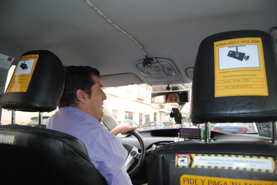 cámaras de vigilancia en taxis