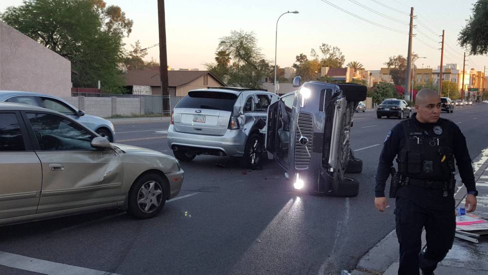 Accidence coche Uber Arizona