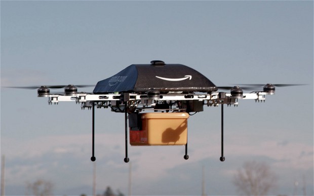 drones amazon envío paquetería